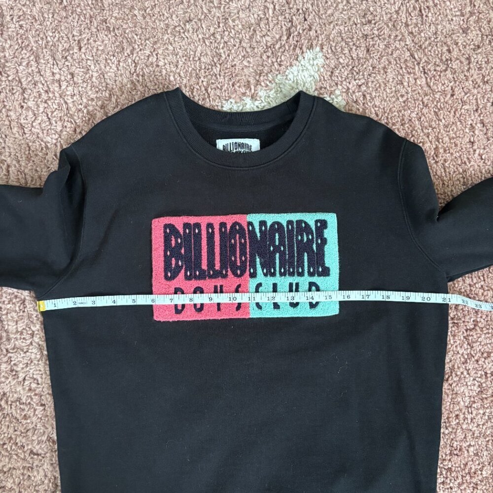Billionaire Boys Club BBC Classic Crew Sweatshirt Mens S Black Embroidered Logo - Picture 8 of 9